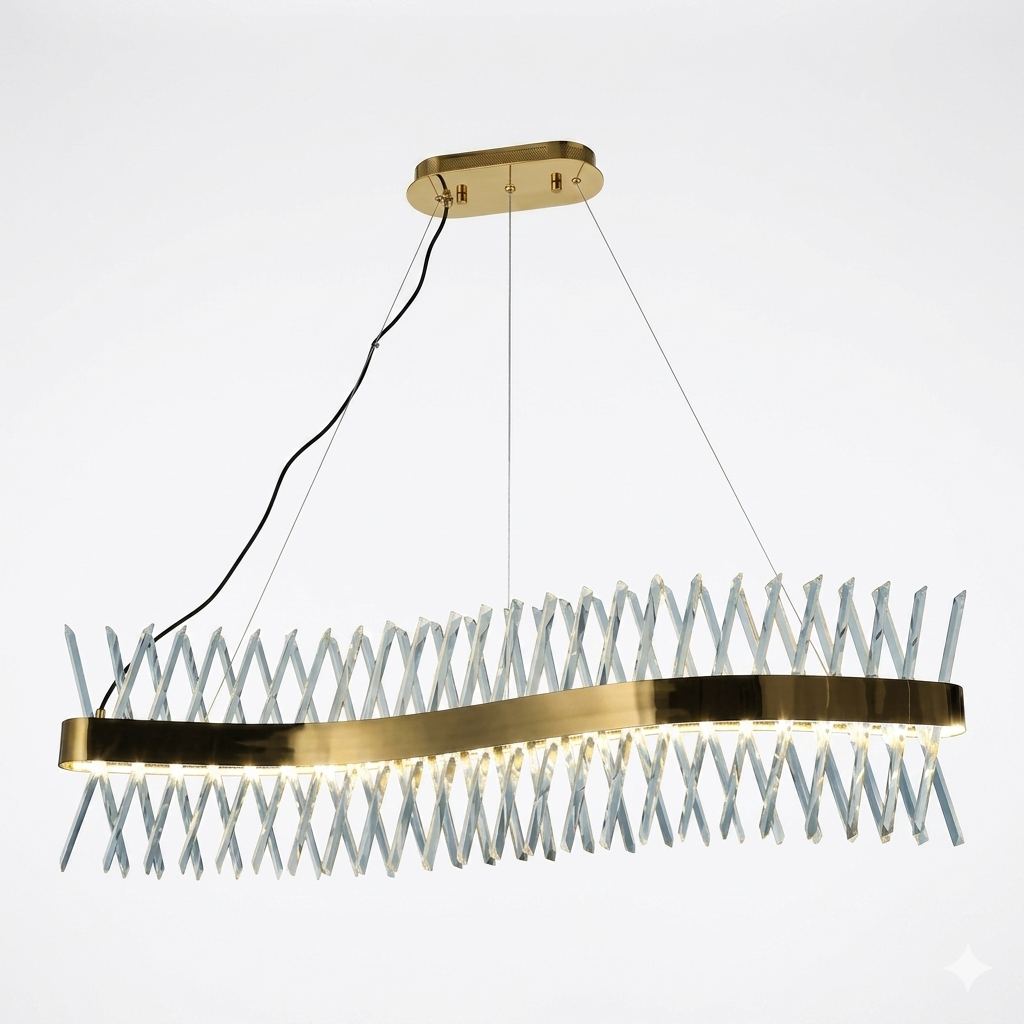 Chandelier 8005 L1030 72W Copper 5000K (ASYA-AVIZE)