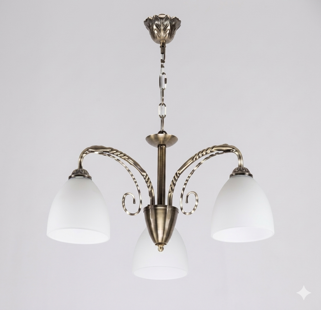 Chandelier MD97024/3 3xE27 60W AB (TEKAVIZE)