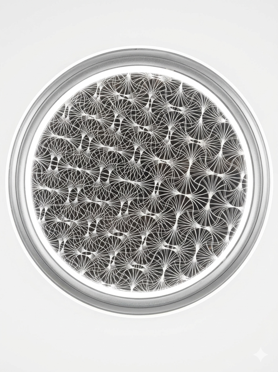 LED Ceiling Light P202 Silvery D500 3CCT 30WX2(TEKLED)