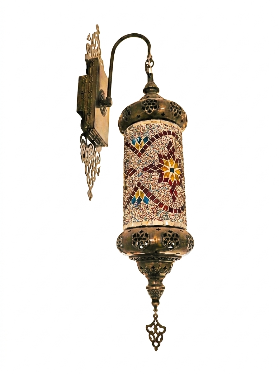 Exotic A4-M602 Mosaic Cylinder Wall Lamp