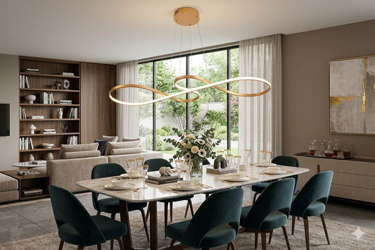 L1200mm Chandelier Oval LUX-6080 60W 3CCT (TEKLED)