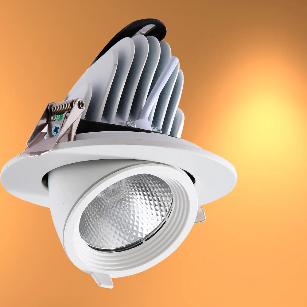 LED Accent Performance Swivel and Scoop Tilt Recessed Downlight CRI90 White