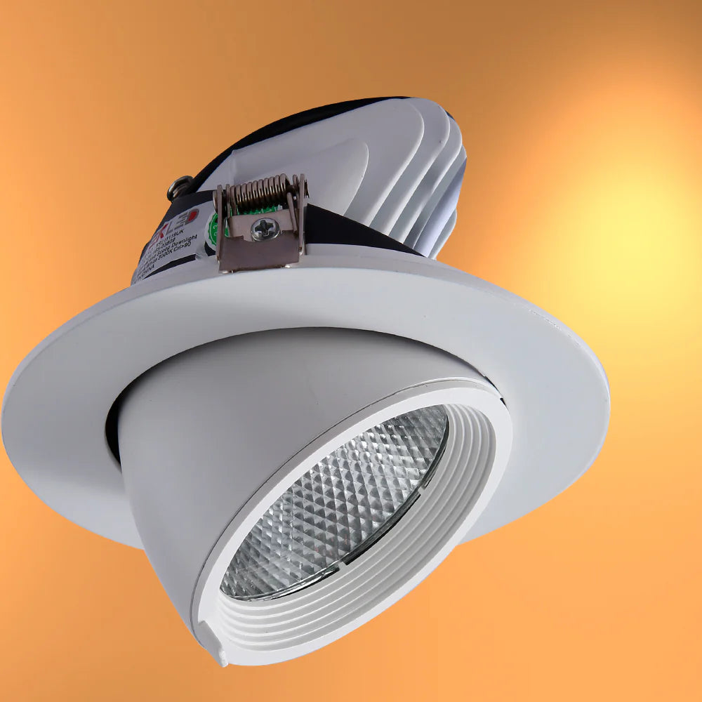 LED Accent Performance Swivel and Scoop Tilt Recessed Downlight CRI90 White