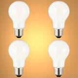 LED Bulb A60 GLS E27 6.5W Milky Glass Pack of 4