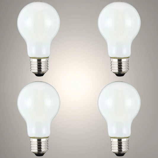 LED Bulb A60 GLS E27 Frosted Glass Pack of 4