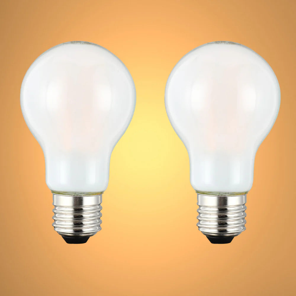 LED Bulb Dimmable A60 GLS E27 6.5W Frosted Glass Pack of 2