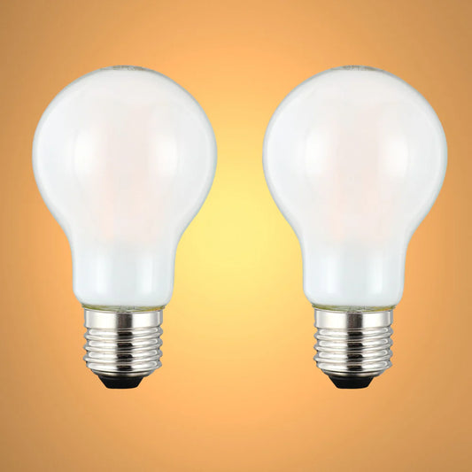 LED Bulb Dimmable A60 GLS E27 6.5W Frosted Glass Pack of 2