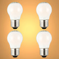 LED Bulb Golf Ball E27 4W Milky Glass Pack of 4 Non-dimmable