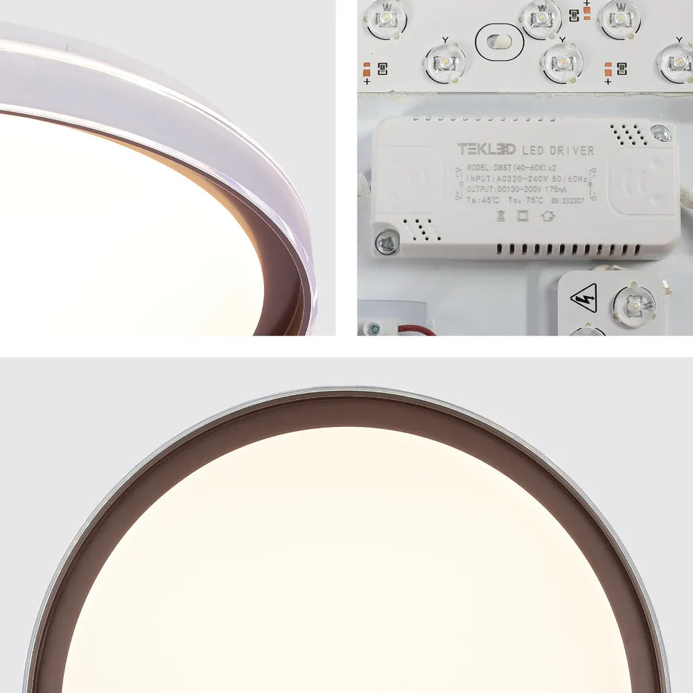 Close shot of the LED Ceiling Lamp Purple D500 6000K/4000K/3000K 42Wx2(TEKLED)-165-16021