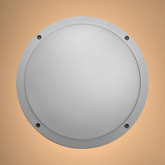 Fool Moon Eyelid LED Diecast Aluminium Round Wall Lamp 20W Cool White 4000K IP54 Grey 275mm
