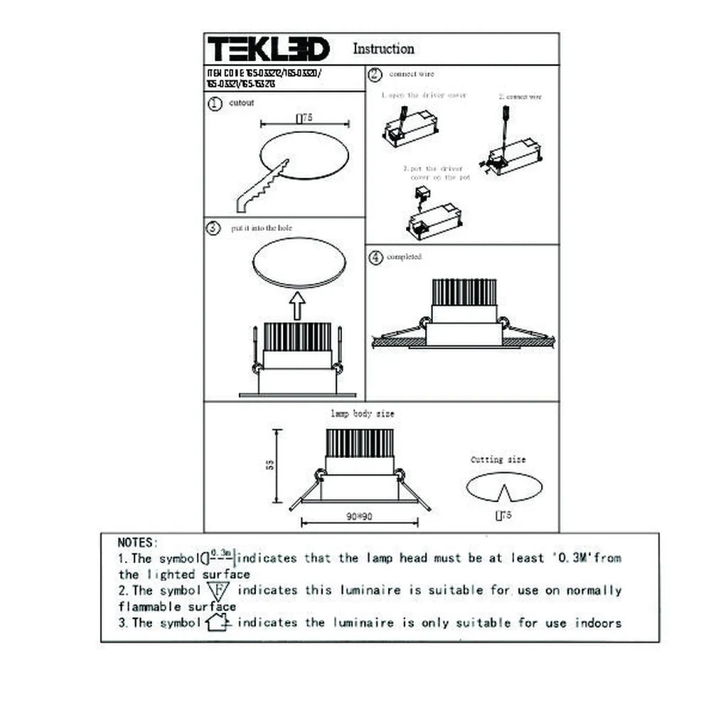 User manual for LED OC001A 1х5W 4500K WHITE -165-153213-165-153213