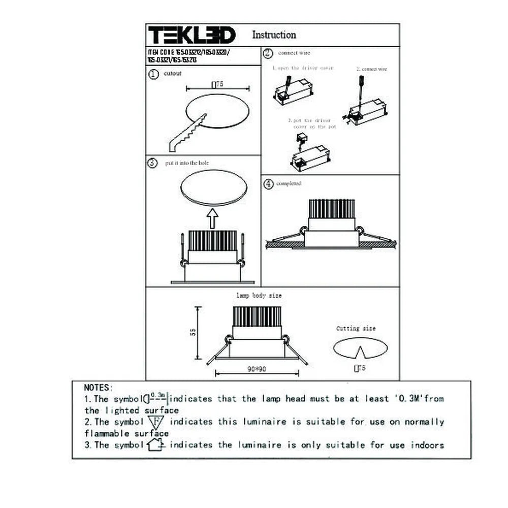 User manual for LED OC001A 1х5W 5000K WHITE-165-03321-165-03321