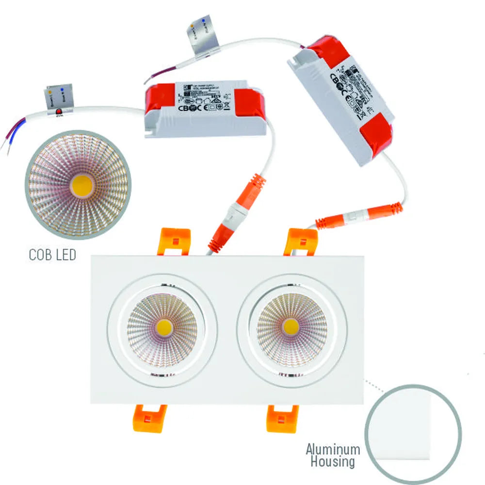 Details of the LED OC001B 2х5W 5000K WHITE -165-03322-165-03322