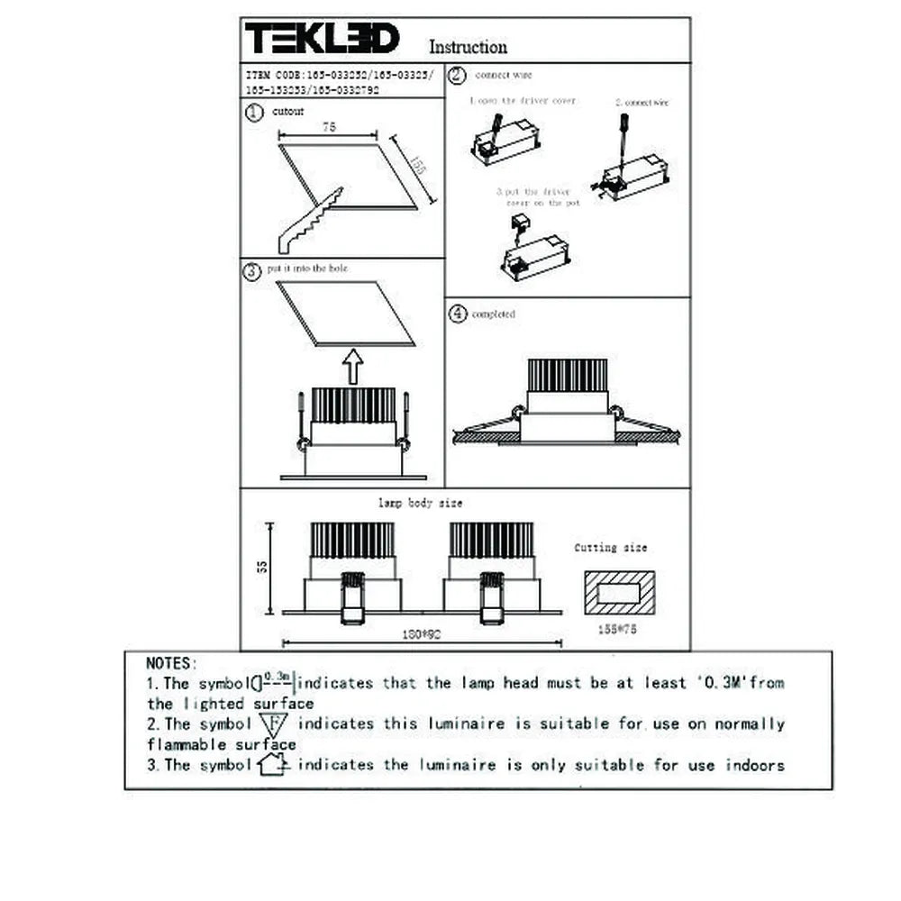 User manual for LED OC002B 2х5W 4500K BLACK-165-153253-165-153253