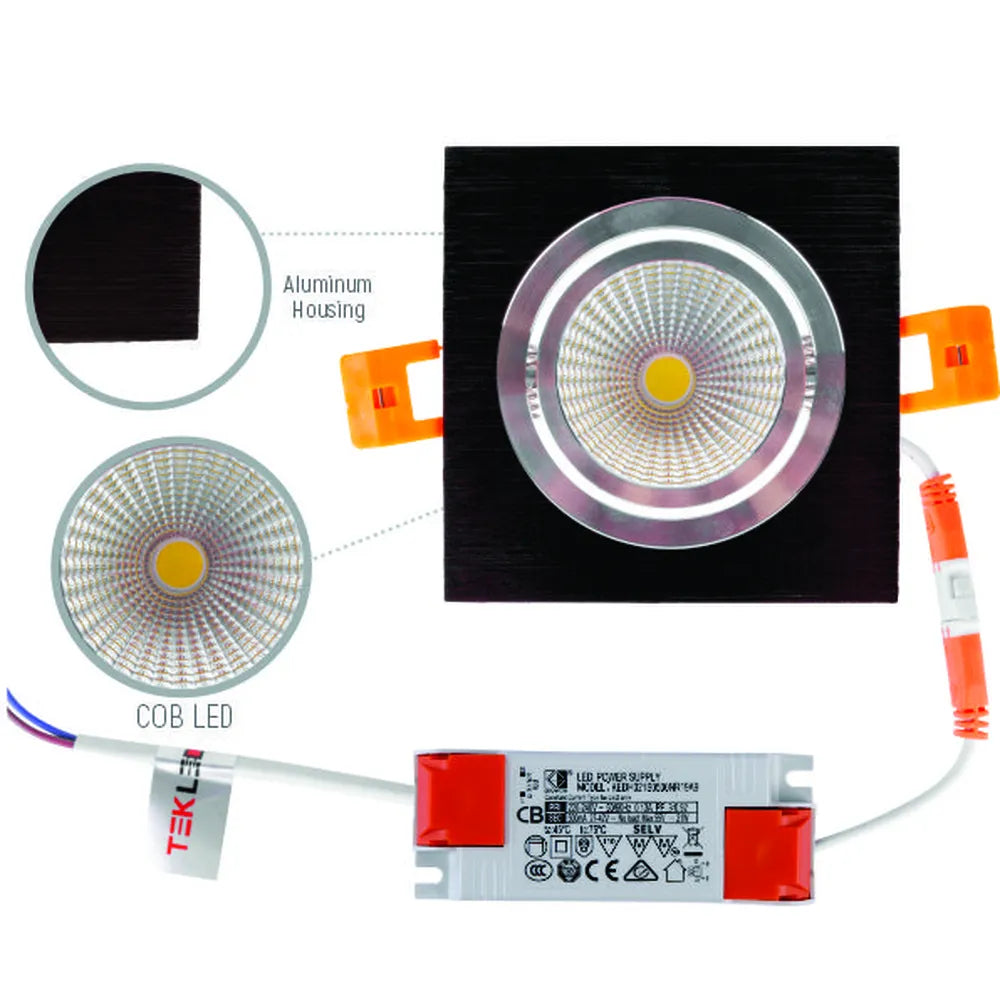 Details of the LED OC003A 1х10W 3000K BLACK-165-033362-165-033362