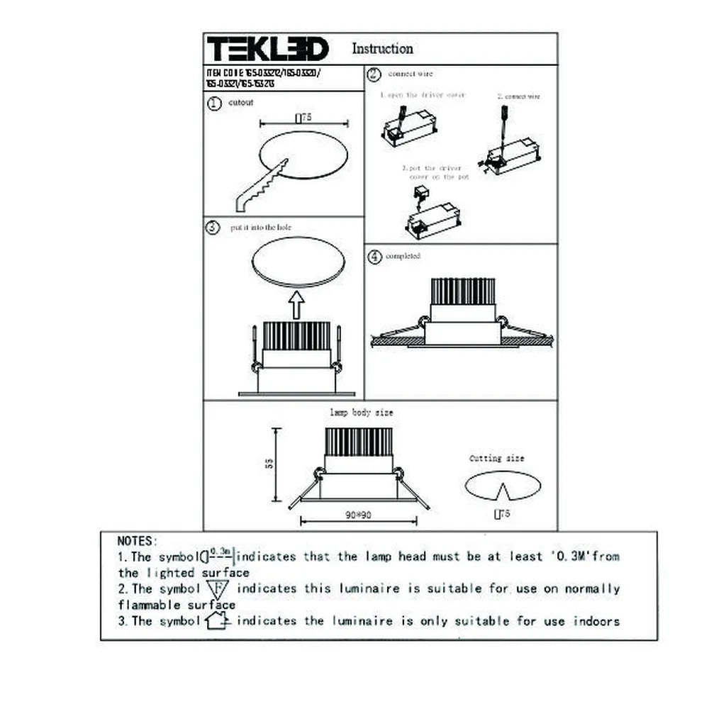 User manual for LED OC003A 1х5W 4000K WHITE-165-03320-165-03320