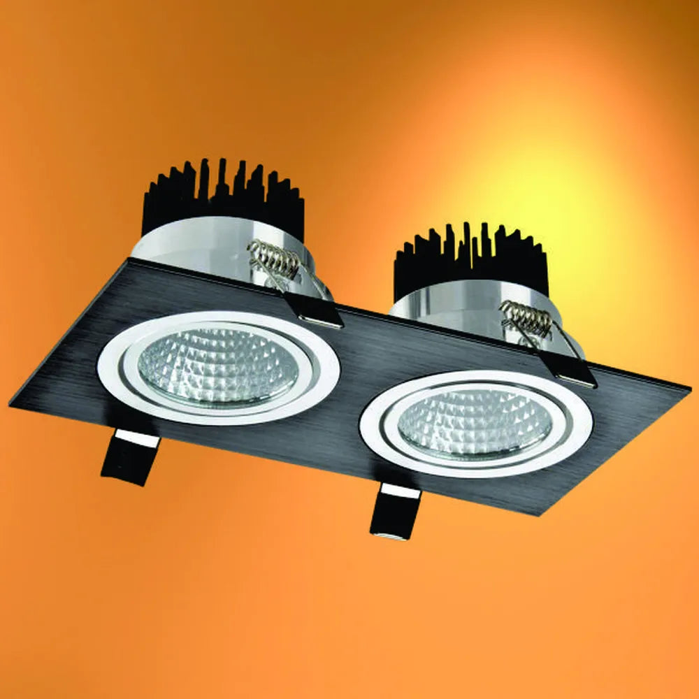 LED Downlight TEKLED LED OC003B 2х10W 3000K BLACK -165-033372--165-033372