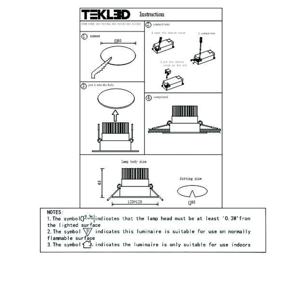 User manual for LED OC004A 1х10W 4500K BLACK -165-153363-165-153363