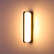 LED Plastic Black Modern Outdoor Wall Light Warm White (TEKLED)