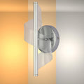 LED Spiral Modern Wall Sconce Light Chrome CCT Changeable