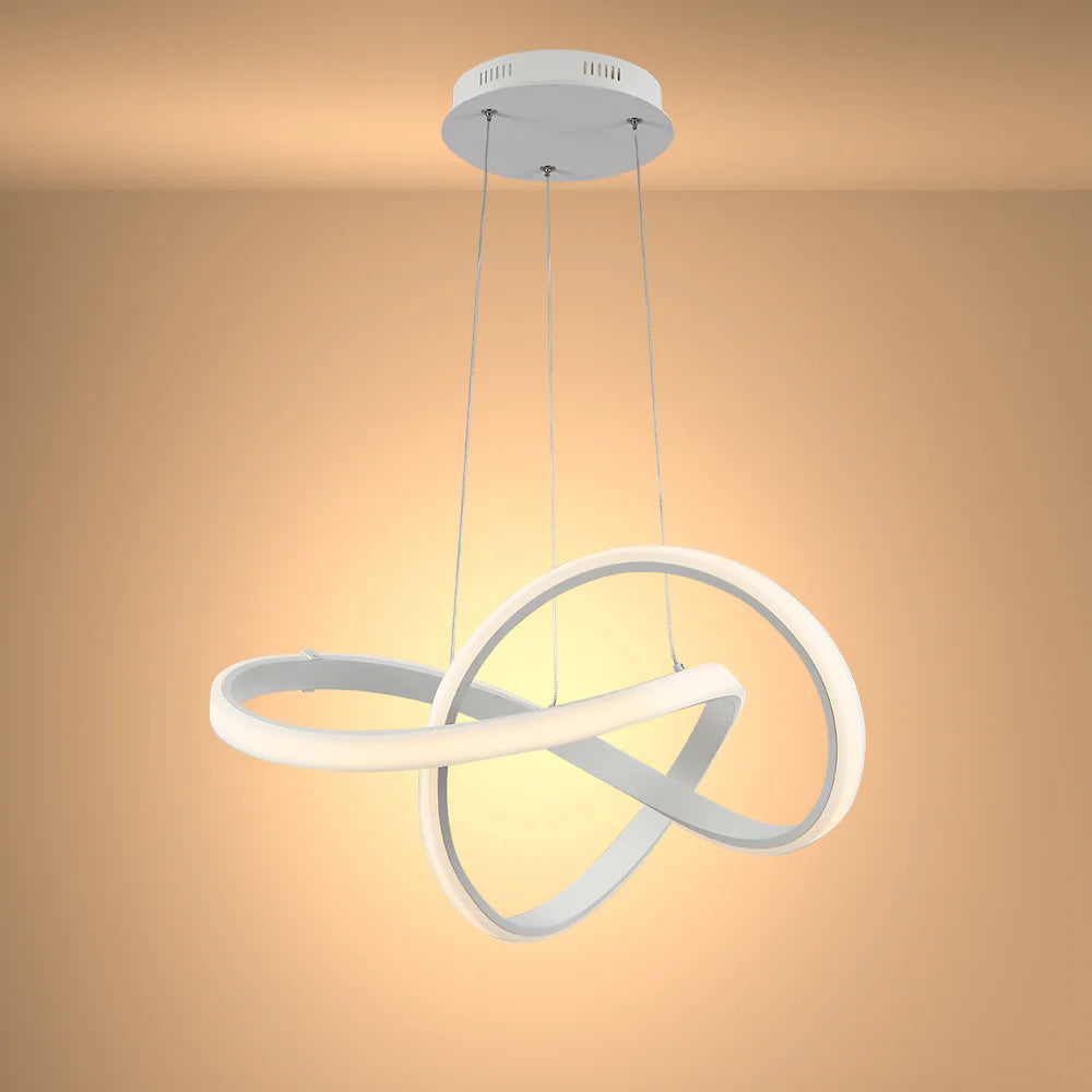 LED Double Triple Loop-Infinity White-Black-Gold Finishing 4000K Natural Cool White Modern Contemporary Nordic Scandinavian Pendant Ceiling Light