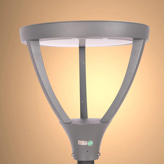 LED Tripod Lamp Post Top Light 50W 4000K Cool White IP65 Grey