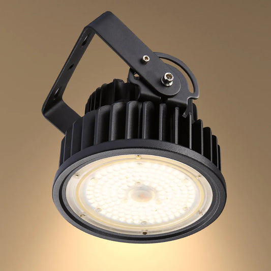 LED UFO Cold Forged Heatsink Highbay Light 100W Cool White 4000K Sand Black IP65