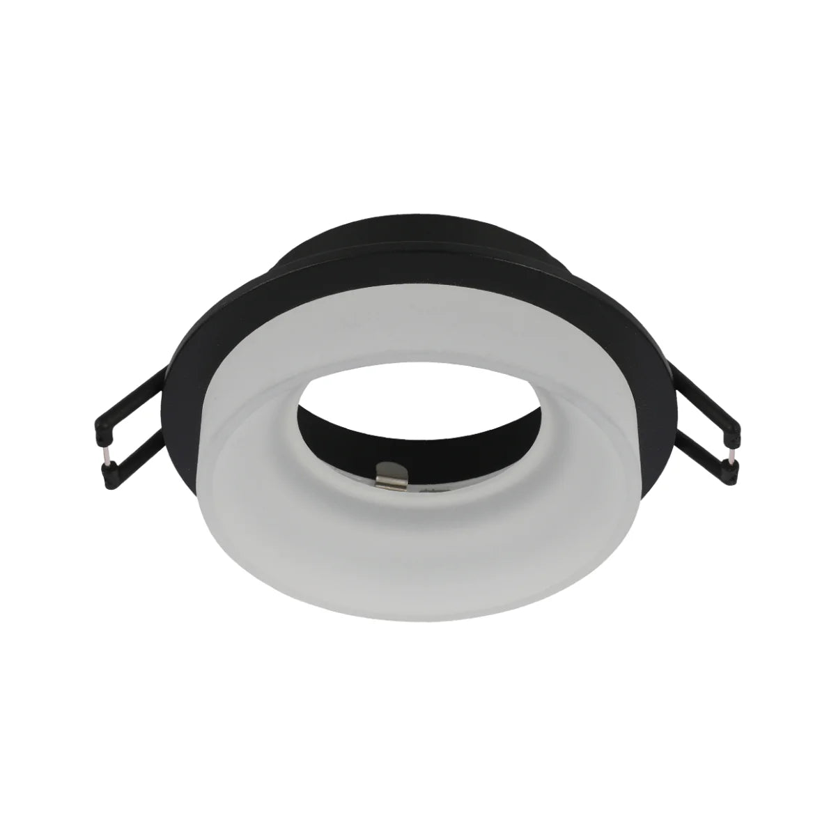 Main image of Low-Glare GU10 Fixed Downlight - Opal Acrylic & Die-Cast Aluminum 143-04042