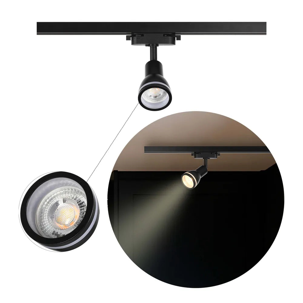 Close shot of the Luma Cylindro GU10 Track Light-173-03016