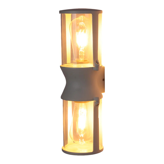 Main image of Lux Vintage Classic Up Down Outdoor Wall Light IP54 White 182-03424