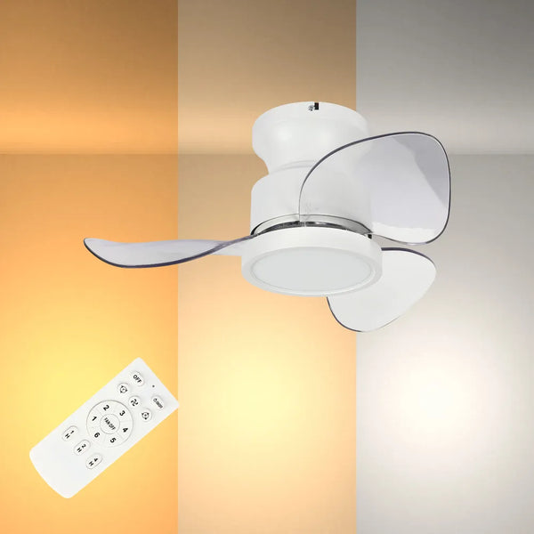 Ceiling Fan LED Light TEKLED Lyustra LED Fan Lamp White 19W 22inch (TEKLED)-158-19529--158-19529