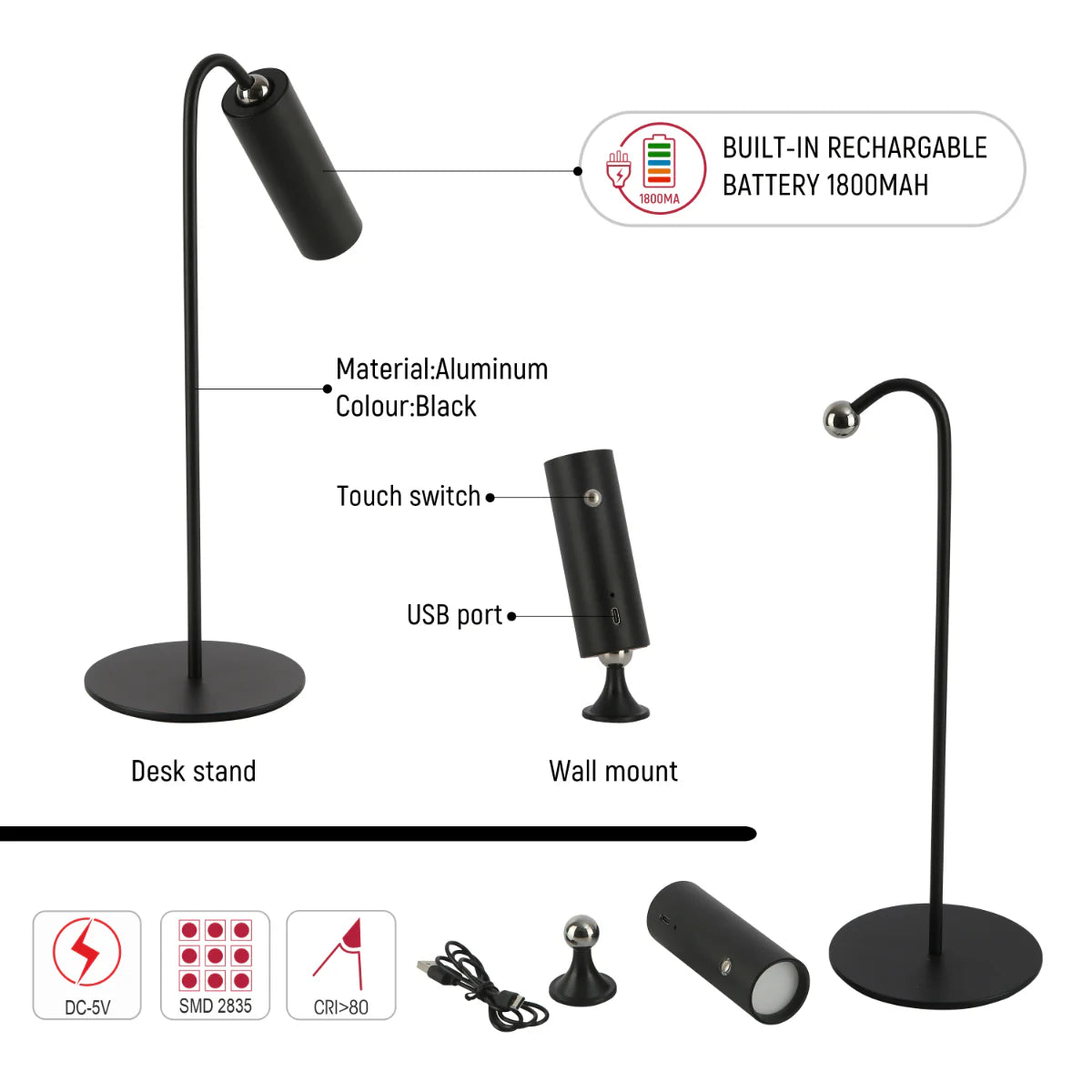 Technical specs of Magna Lume Clip & Mount LED Lamp 130-03706