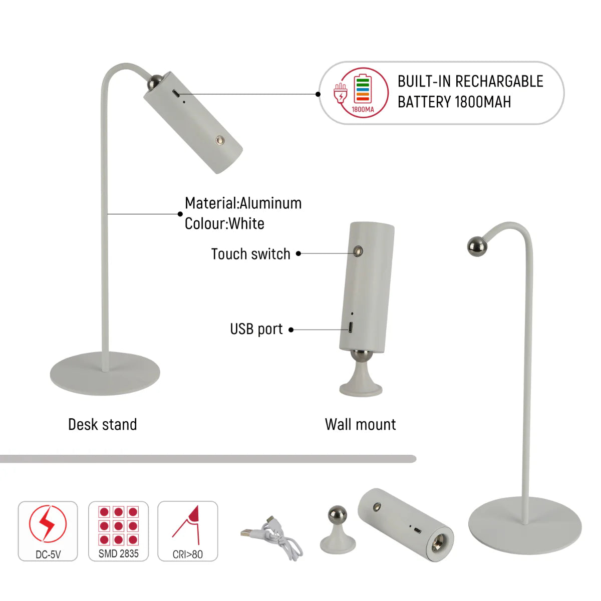 Close shots of Magna Lume Clip & Mount LED Lamp 130-03708