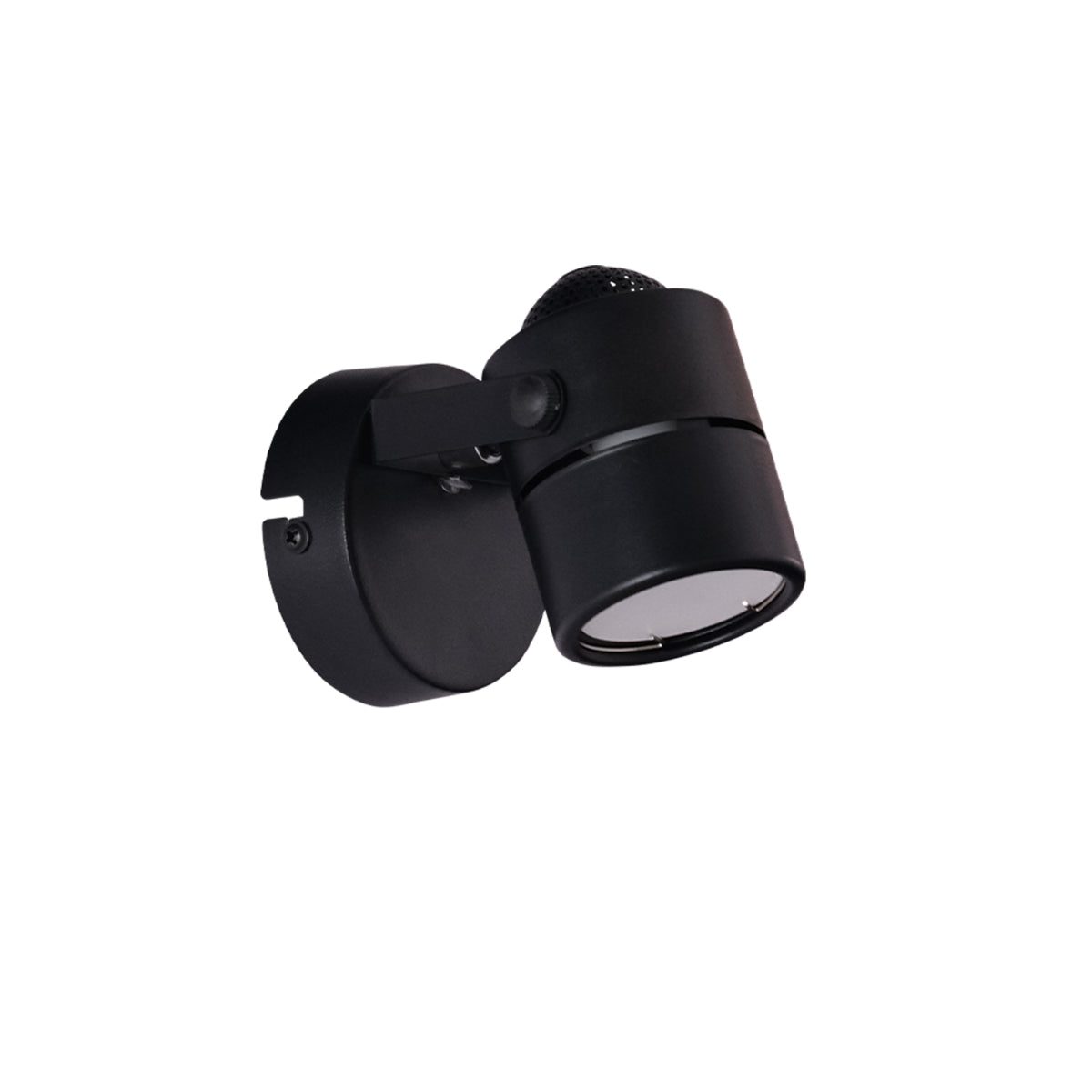 Main image of 1 Way Mane Spotlight with GU10 Fitting Black | TEKLED 172-03072