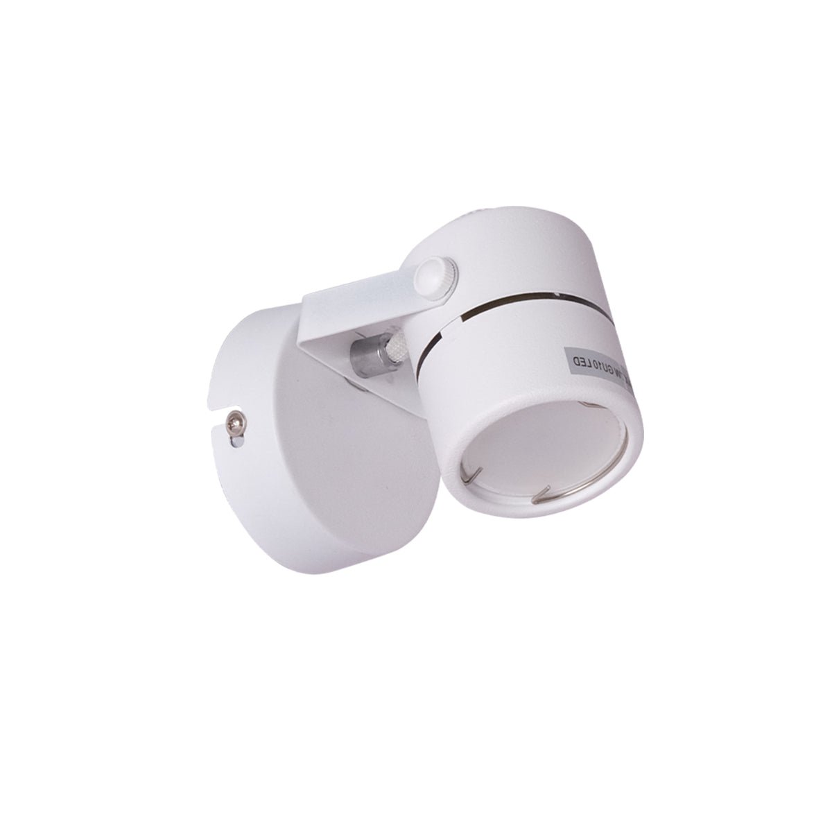 Main image of 1 Way Mane Spotlight with GU10 Fitting White | TEKLED 172-03080