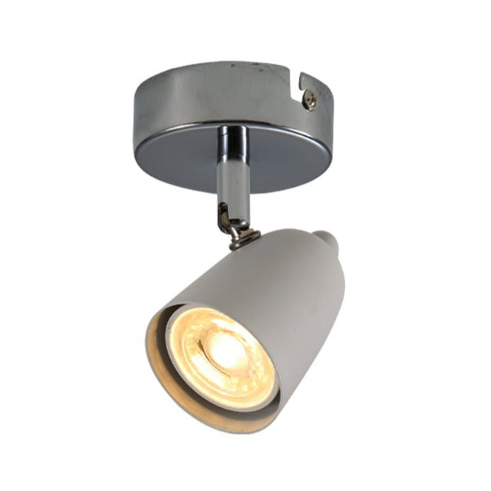 Main image of 1 Way Skurupp Spotlight with GU10 Fitting Chrome White | TEKLED 172-03096