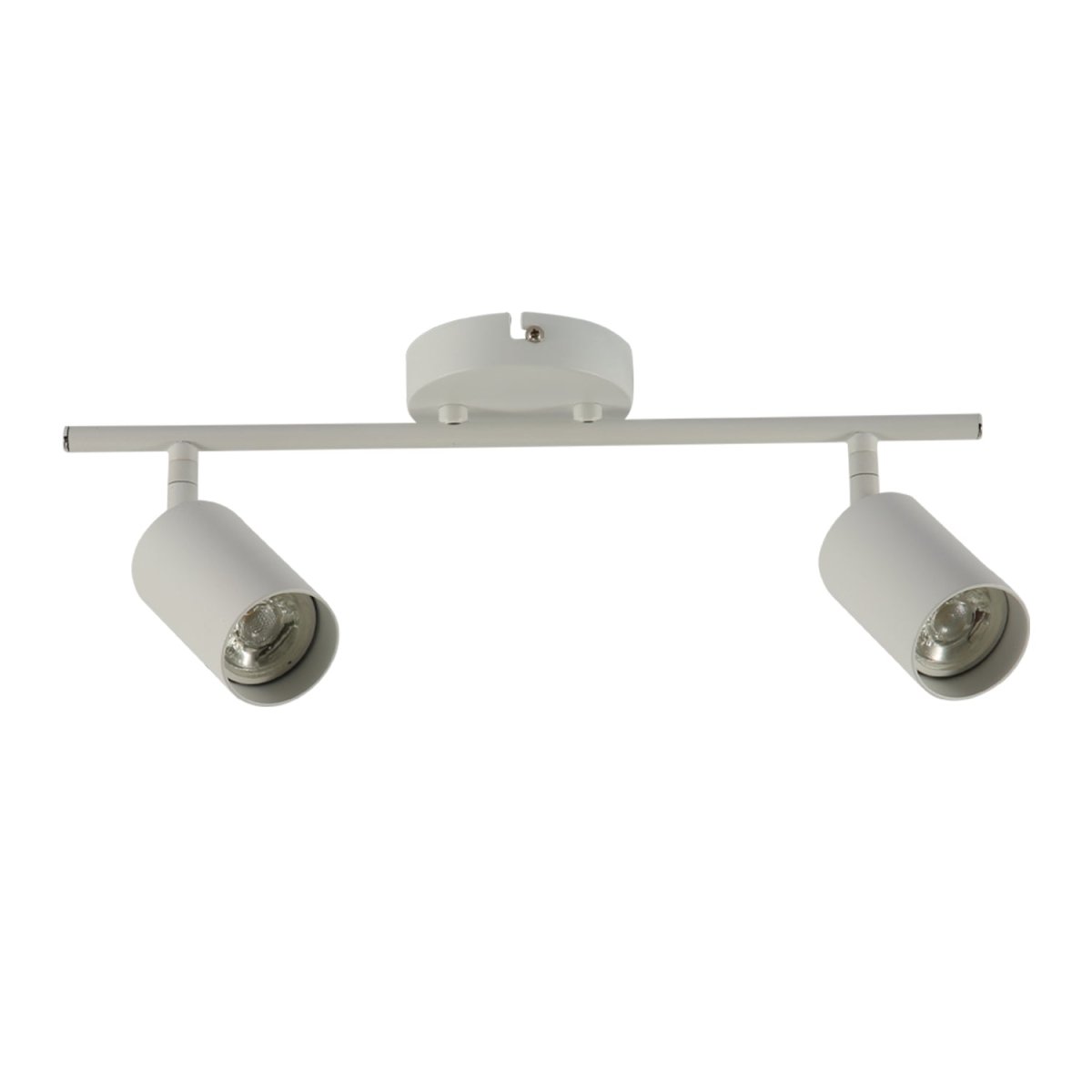 Main image of 2 Way Cylinder Rod Spotlight with GU10 Fitting White | TEKLED 172-03058