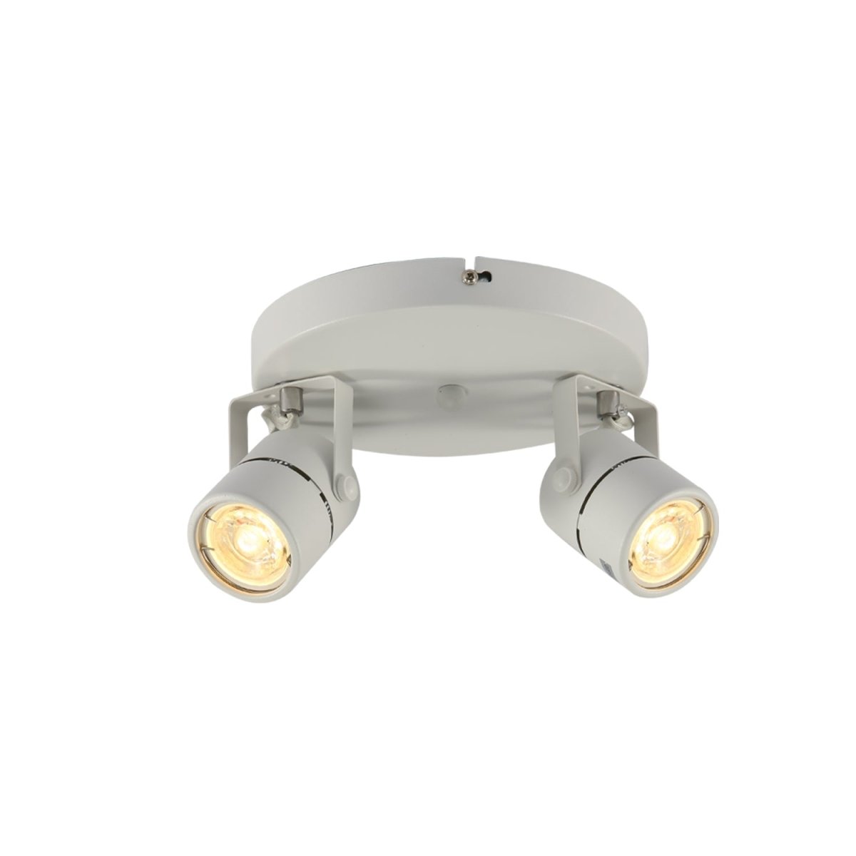 Main image of 2 Way Mane Tray Spotlight with GU10 Fitting White | TEKLED 172-03082