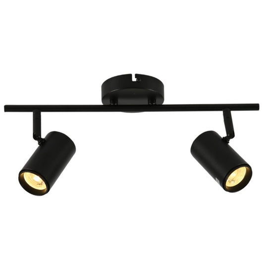 Virmo Rotatable Cylinder Rod GU10 Spotlight Side Connected Black