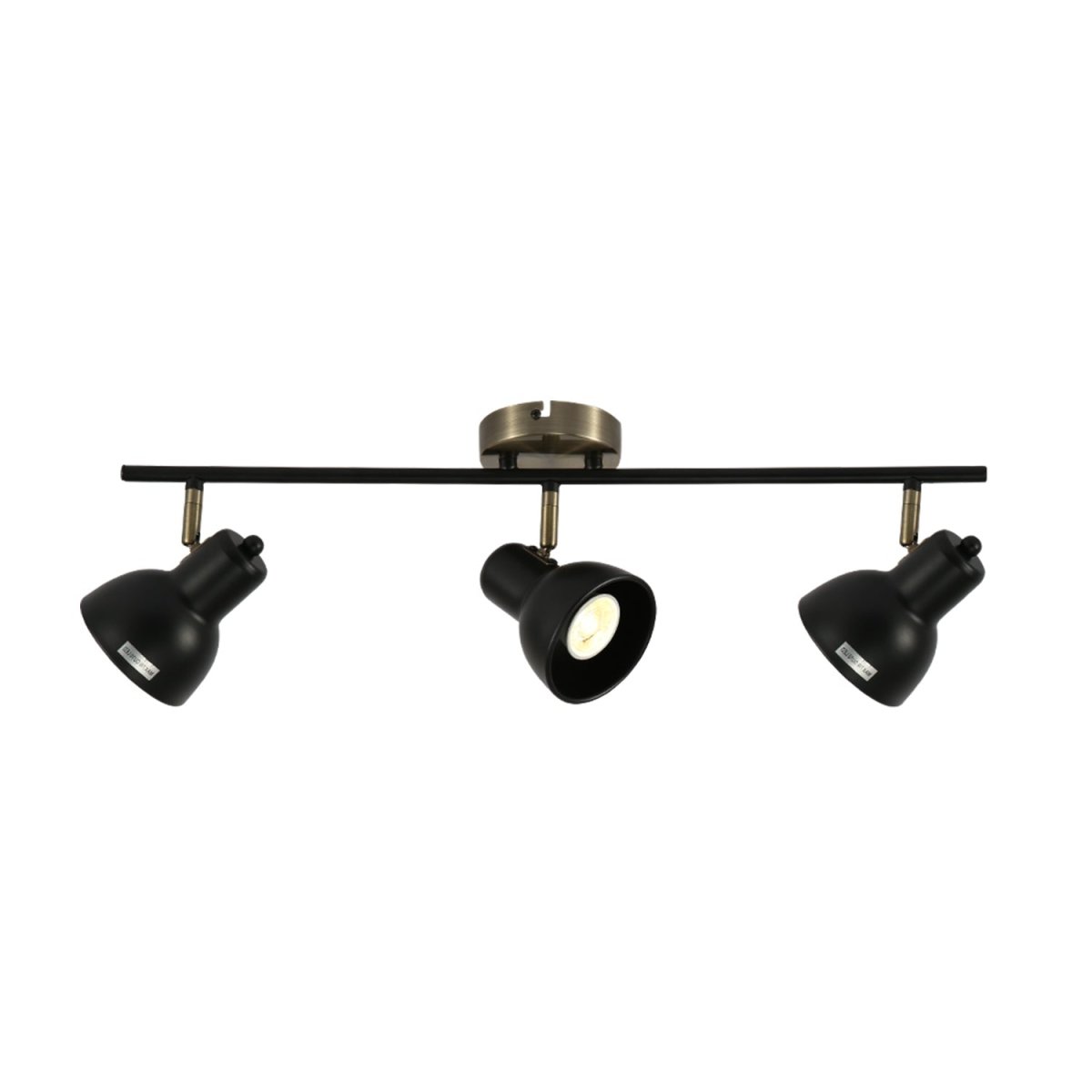 Hektor Rotatable GU10 Spotlight Antique Brass Black