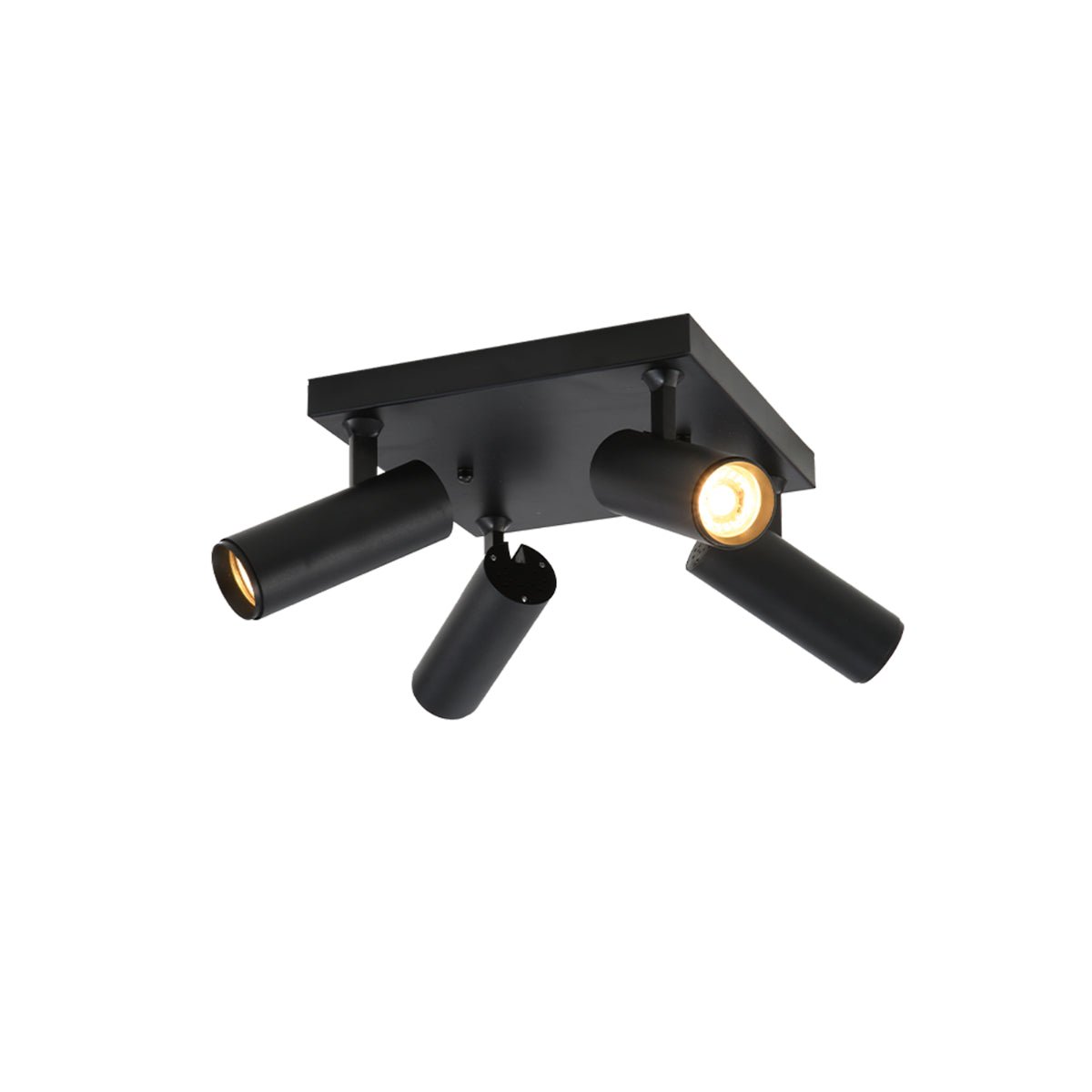 Virmo Rotatable Long Cylinder GU10 Spotlight Square or Linear Rose Side Connected Black