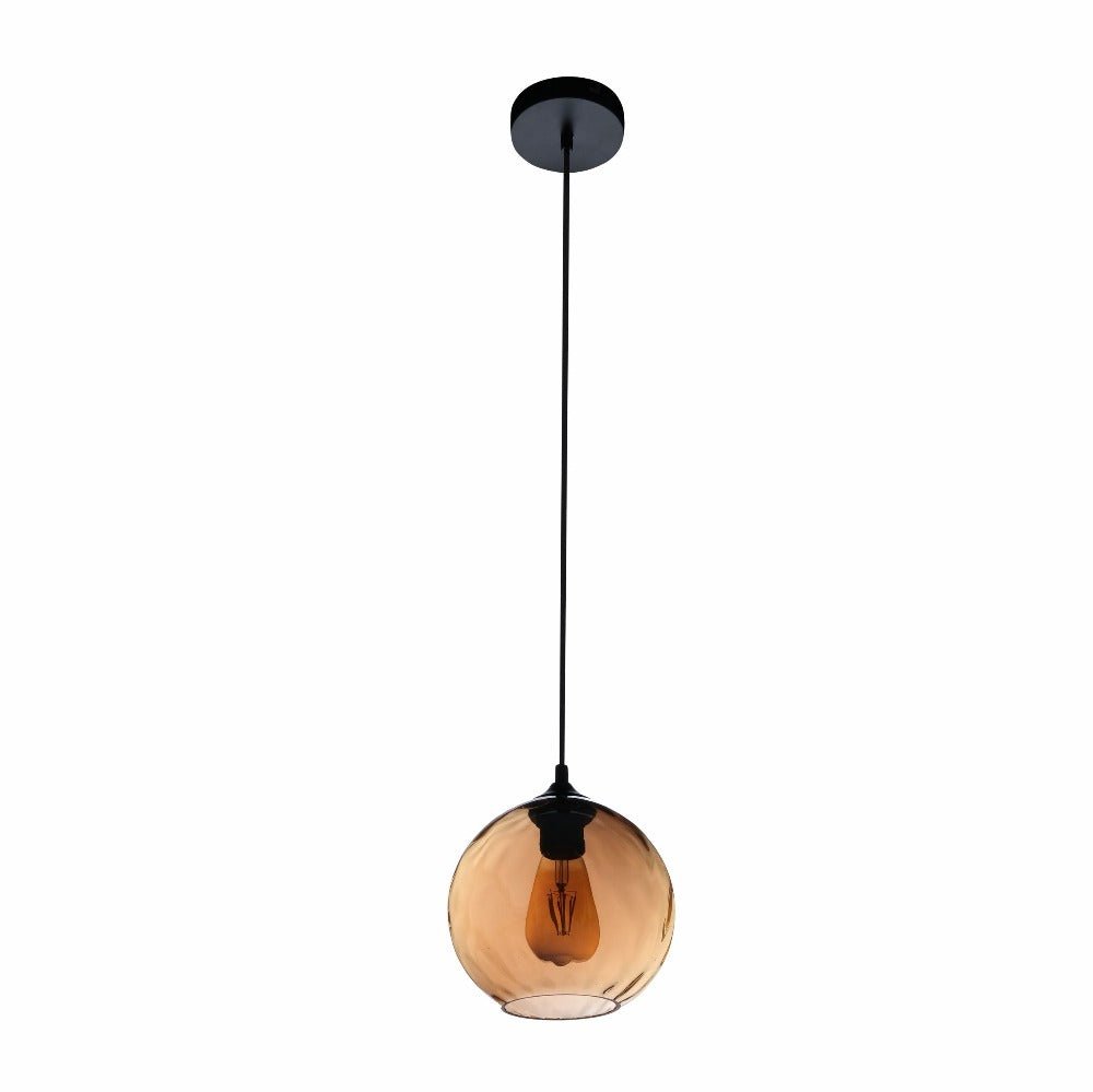 Celestial Dimpled Glass Globe Pendant Ceiling Light