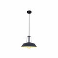 Main image of Dark Grey Metal Step Pendant Ceiling Light Large with E27 | TEKLED 150-18109
