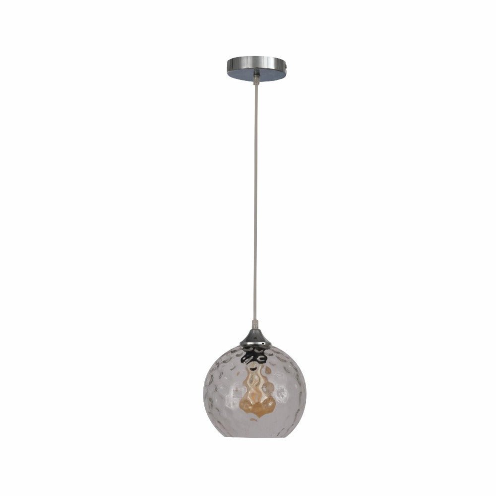 Celestial Dimpled Glass Globe Pendant Ceiling Light