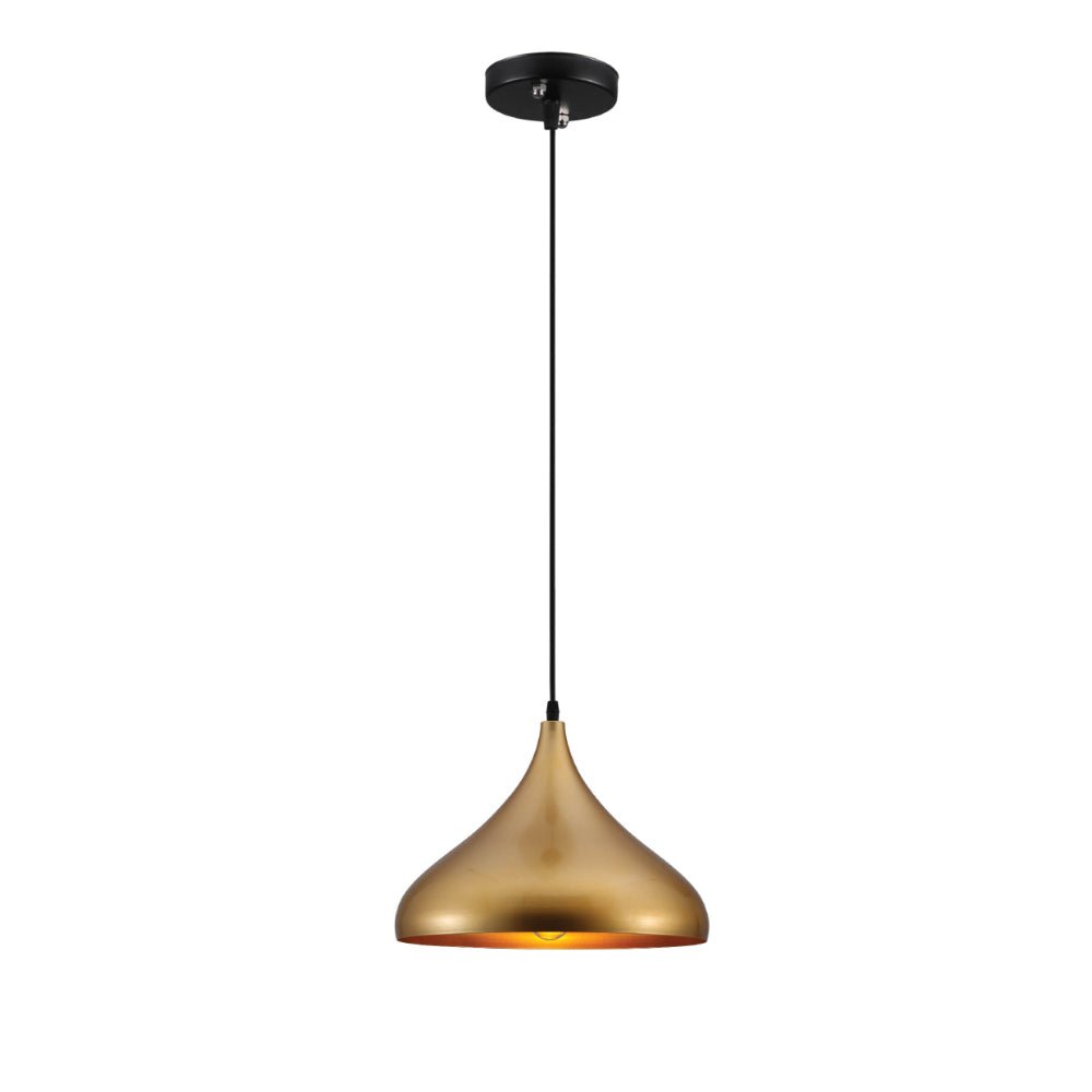 Main image of Gold Dome Metal Pendant Light E27 | TEKLED 159-17748