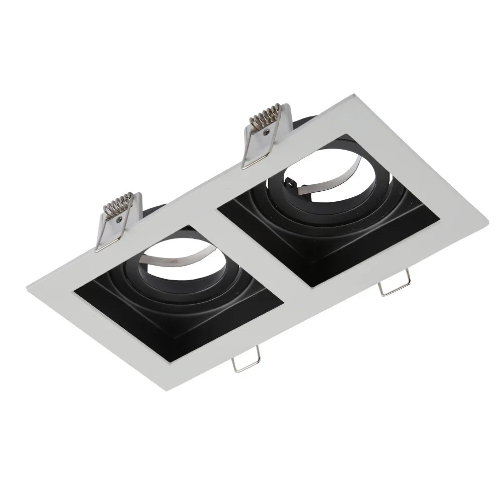 Grille Rectangle Recessed Tilt Downlight GU10