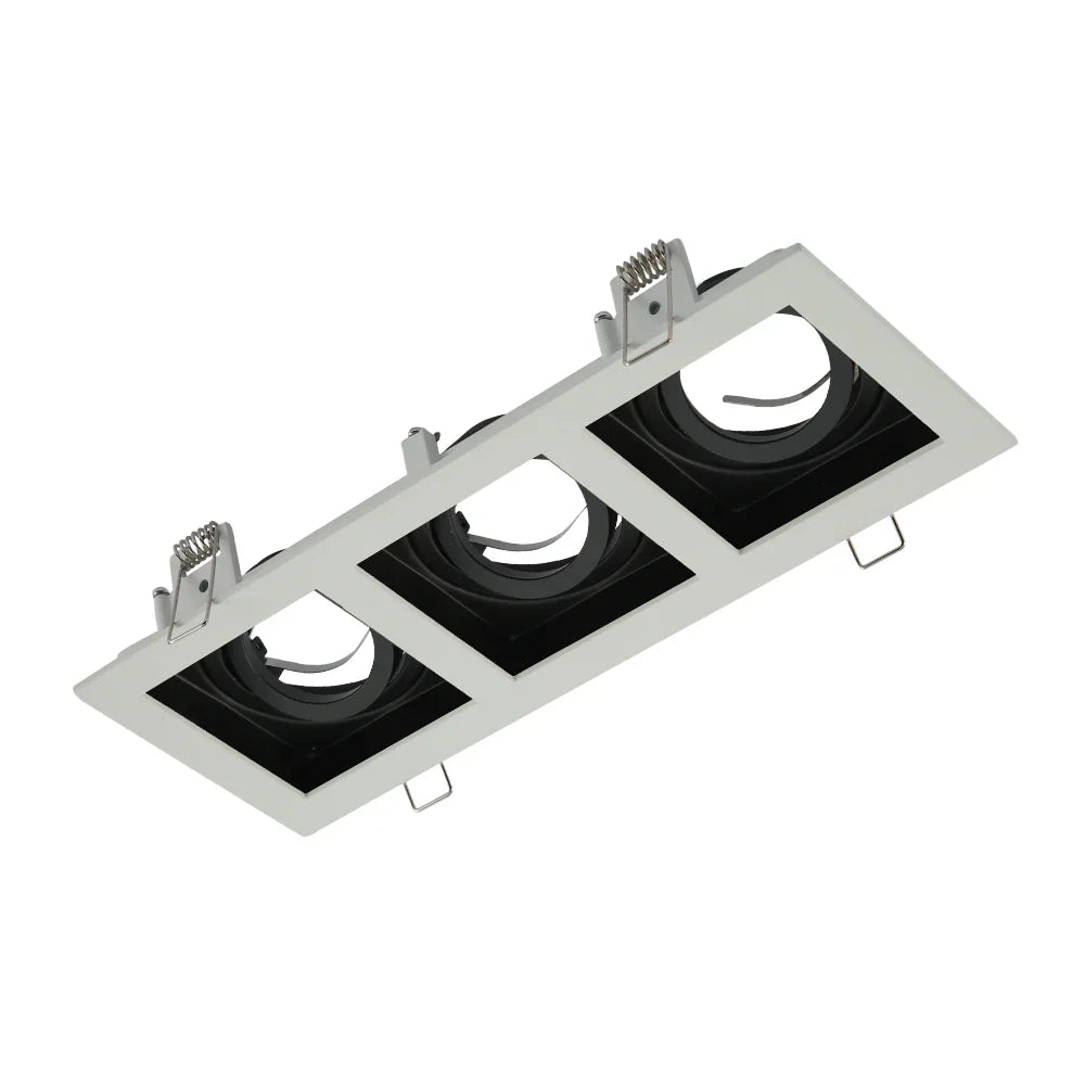 Grille Rectangle Recessed Tilt Downlight GU10