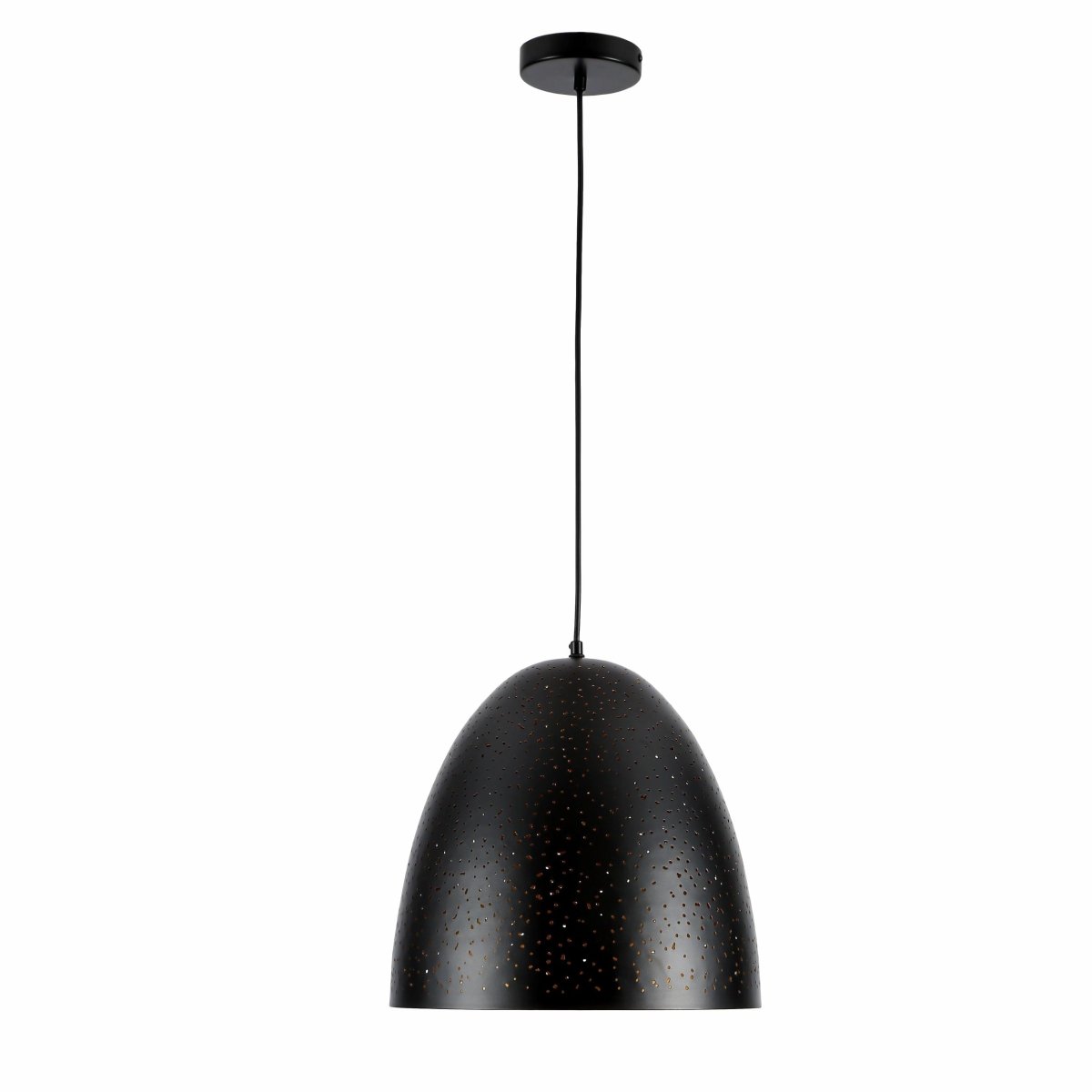 Black Golden Metal Starlight Cone Pendant Light E27's main image.