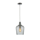 Vase Silhouette Textured Schoolhouse Pendant Ceiling Light