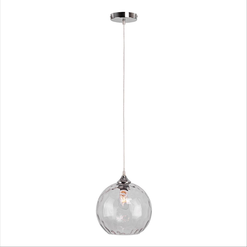 Celestial Dimpled Glass Globe Pendant Ceiling Light